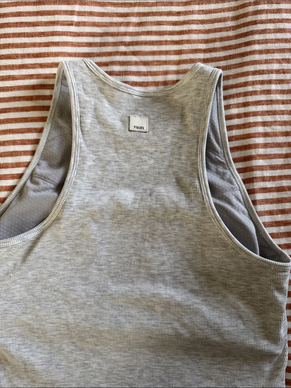 Vuori Light Gray Pose Plyo Tank